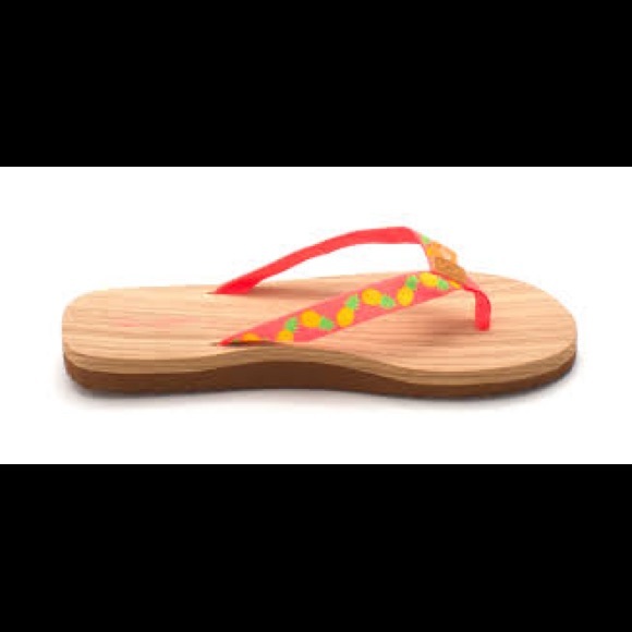 Panama Jack Orange Pineapple Flip Flops - Size S (6/7) - worn once! - Picture 4 of 4